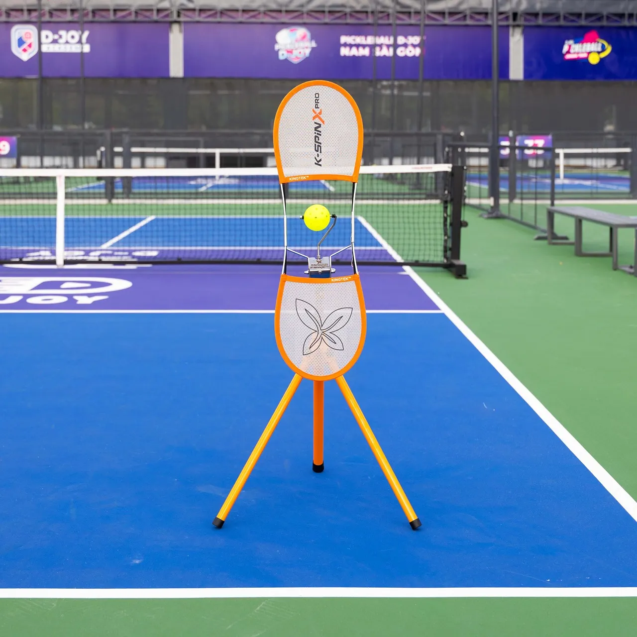 thiết bị tập topspin pickleball màu cam 7